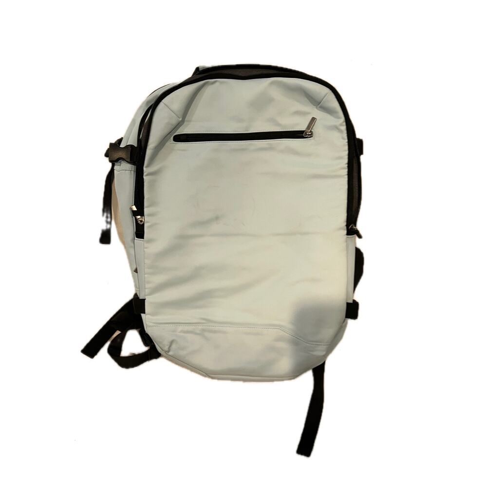 Open Story Signature Day Trip Backpack Creme Green Black